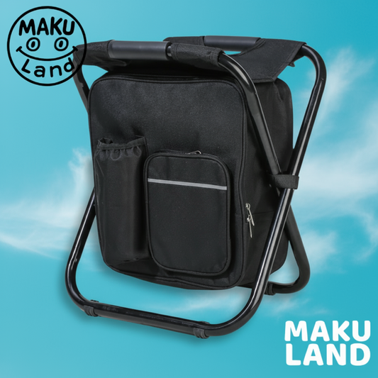 3 En 1 - Silla Plegable, Nevera Y Mochila