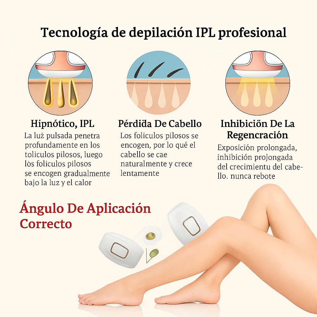 🌸 GlowLase IPL – Tecnología de Belleza Profesional, Ahora en Casa