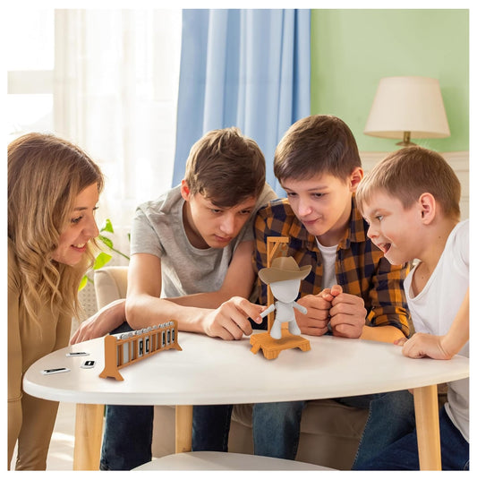 🪤🎴Hankman Glow — Juego de Mesa Ahorcado (Edición Brillante & 3D)