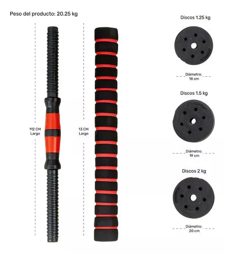 Mancuernas Ajustables 20Kg
