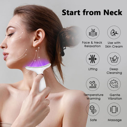 Masajeador Facial Y Cuello Led