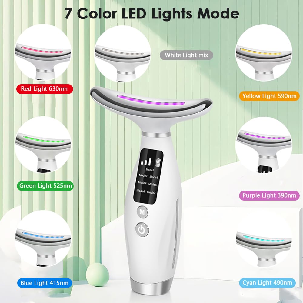 Masajeador Facial Y Cuello Led