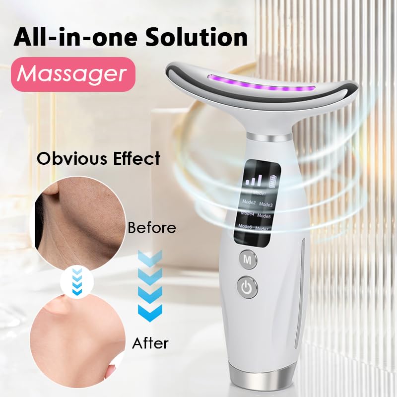 Masajeador Facial Y Cuello Led