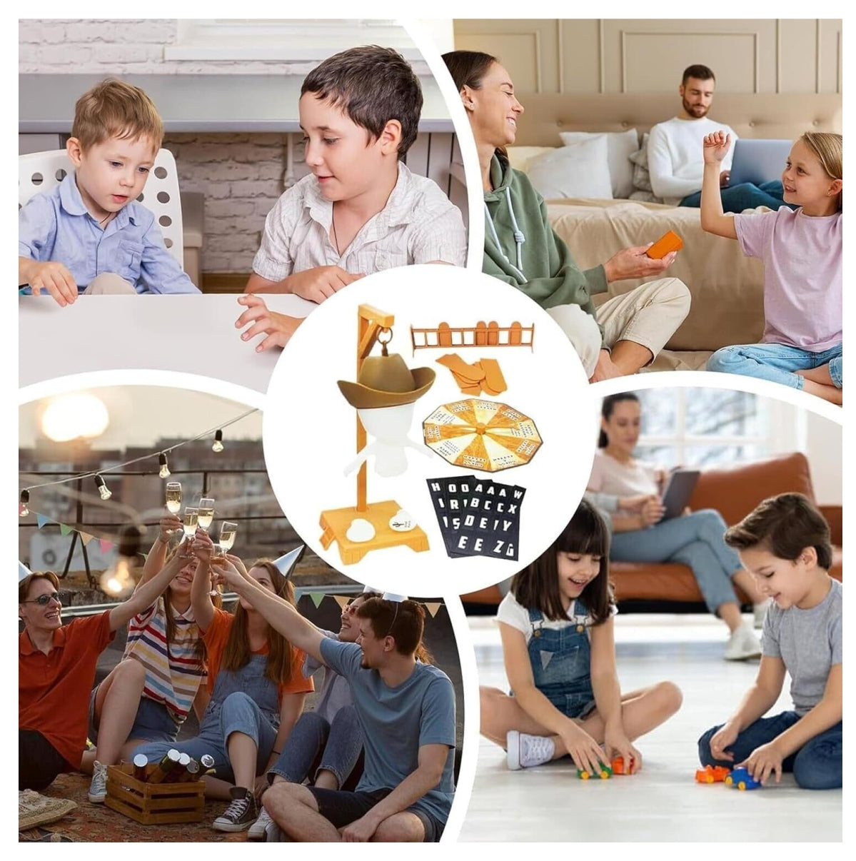 🪤🎴Hankman Glow — Juego de Mesa Ahorcado (Edición Brillante & 3D)