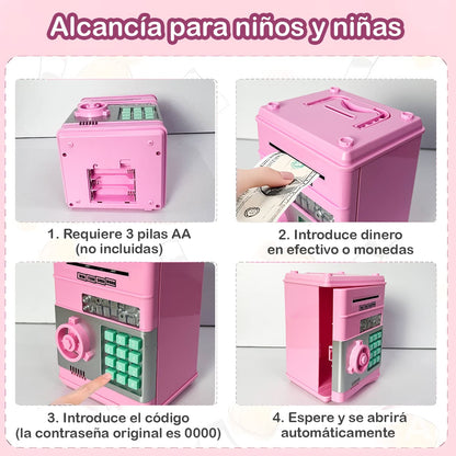 🏦✨ Alcancía Electrónica con Pantalla Digital – ¡Ahorrar nunca fue tan divertido!