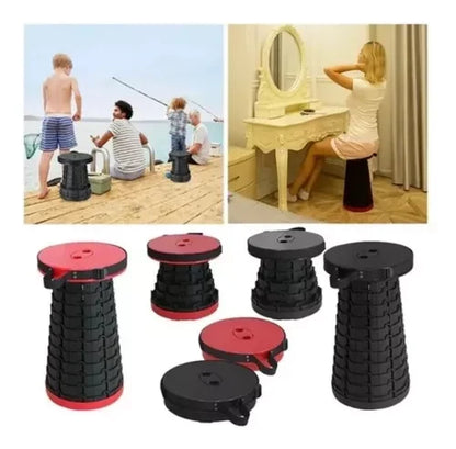 🪑 Taburete Plegable Portátil Ajustable – ¡Tu asiento en cualquier lugar! 🚀