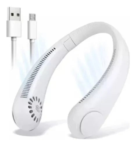 🍃 Ventilador Portátil de Cuello – Enfriamiento 360° con Estilo Moderno y Potente